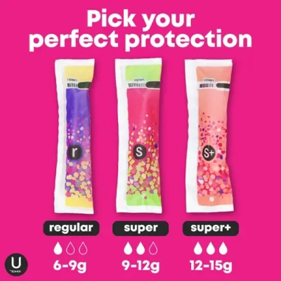 U by Kotex Click Compact Unscented Tampons - Super image {10}