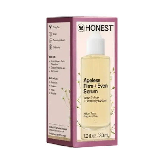 Honest Beauty Ageless Firm and Even Serum with Vegan Collagen and Niacinamide - 1.0 fl oz image {3}