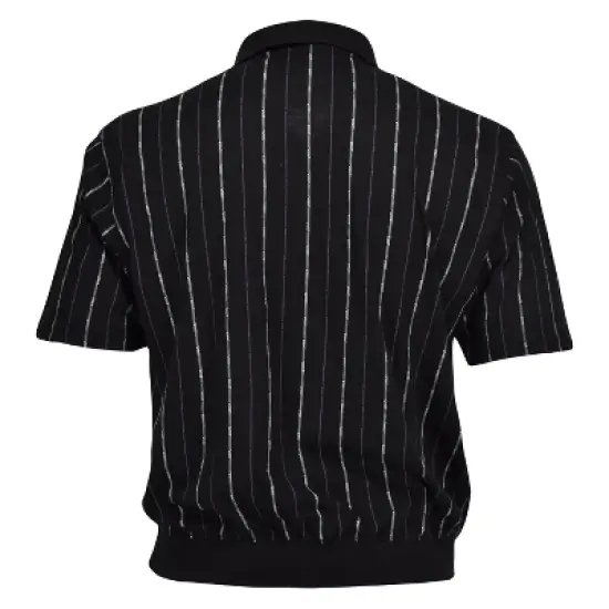 Falcon Bay Men's Short Sleeve Banded Bottom Sport Shirt | Black image {2}
