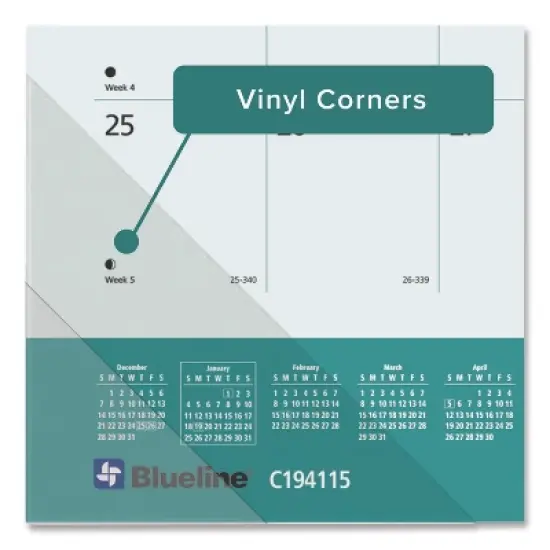 Pets Collection Monthly Desk Pad, Furry Kittens Photography, 22 x 17, White Sheets, Black Binding, 12-Month (Jan-Dec): 2026 image {2}