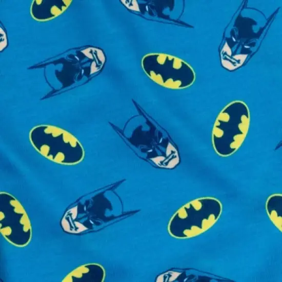 DC Comics Justice League Batman Pajama Shirts and Shorts Blue / Yellow  image {6}