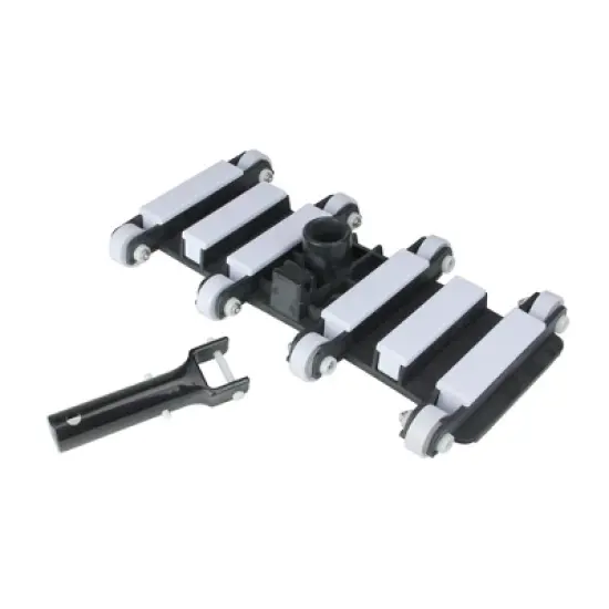 Pool Central Flexible Weighted Vacuum Head with Aluminum Handle 14" - White/Black image {2}