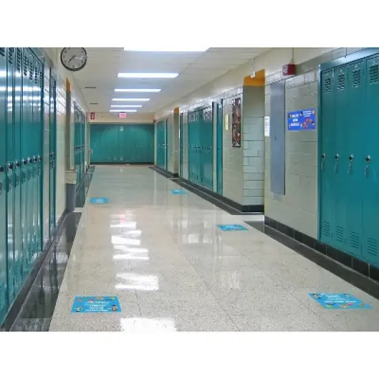 Flipside Products Keep Some Space Anti-Slip Floor Stickers, 11", Pack of 5 image {1}