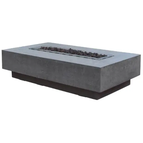 Hampton 56" Natural Gas Fire Pit Outdoor Backyard Patio Heater - Elementi image {1}