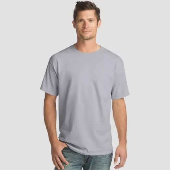 Hanes Men's Essentials Short Sleeve T-Shirt 4pk image {10}