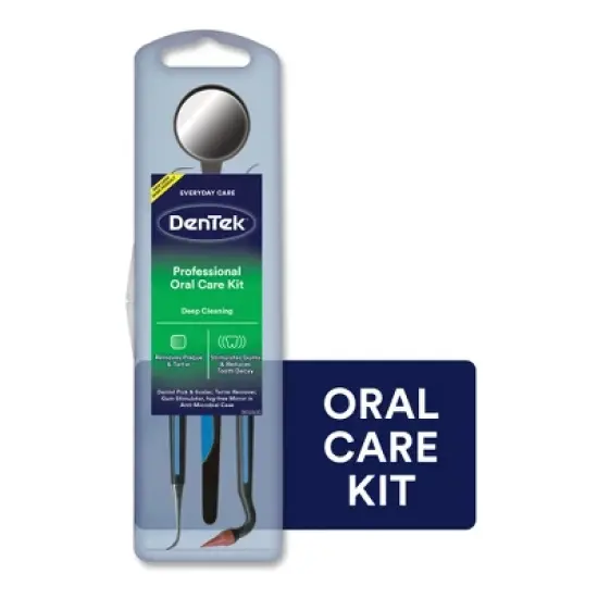 DenTek Professional Oral Care Kit - Dental Pick & Scaler, Tartar Removal Tool & Gum Stimulator, and Mouth Mirror - Trial Size - 5ct image {13}