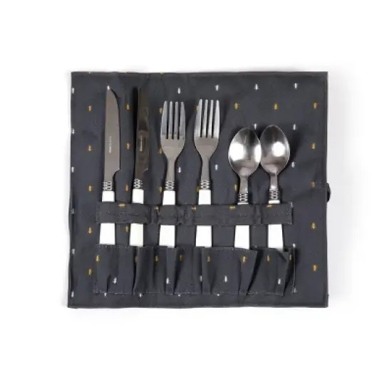 Picnic Time Piccadilly Picnic Basket - Anthology: Gray Willow Set for 2 with Tableware & Twist Lock Closure image {7}