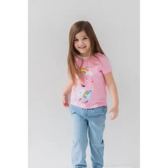 Peppa Pig Girls 2 Pack Graphic T-Shirts Toddler to Little Kid image {2}