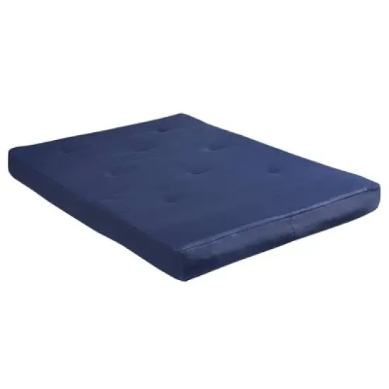 Full 8" Jayce Thermobonded High Density Polyester Fill Futon Mattress Blue - Room & Joy image {3}