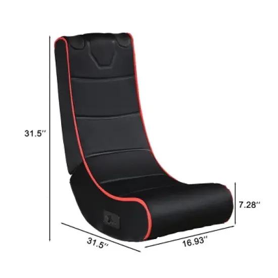 Racxily Foldable Gaming Chair with With Onboard Speakers image {2}