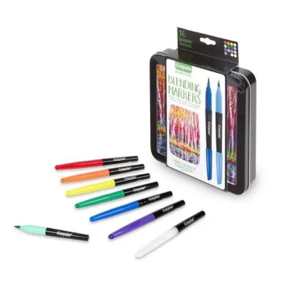 Crayola 16ct Blending Marker Kit with Case image {1}