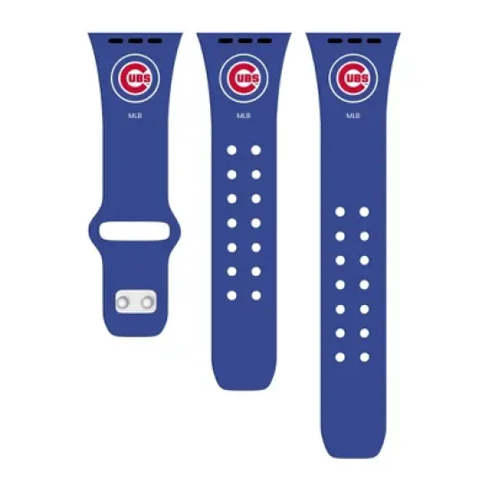 MLB Chicago Cubs Apple Watch Compatible Silicone Band - Blue
 image {1}
