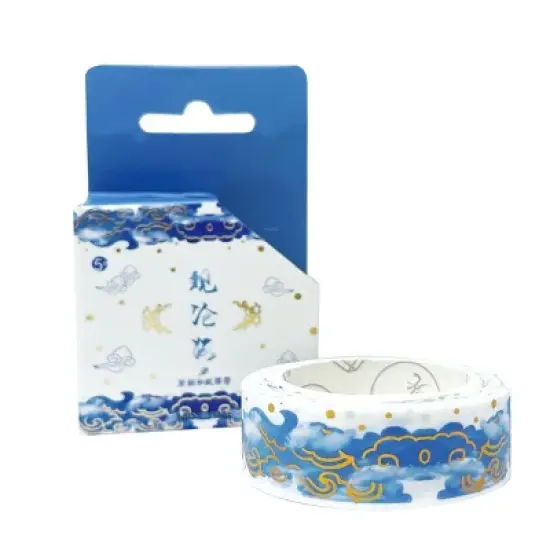 Wrapables Poetic Picturesque Gold Foil Washi Masking Tape, 15mm x 5M image {7}