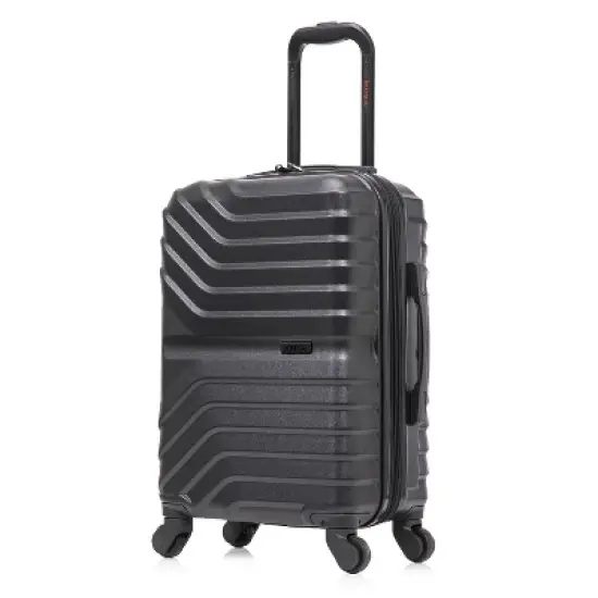 InUSA Aurum Lightweight Hardside Carry On Spinner Suitcase - Black image {1}