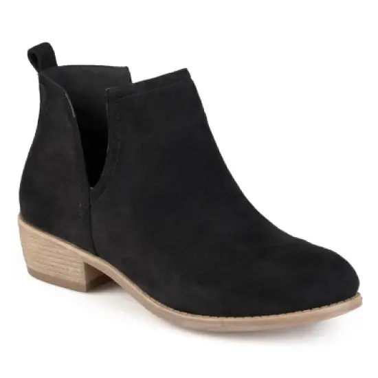 Journee Collection Womens Rimi Pull On Stacked Heel Booties image {9}