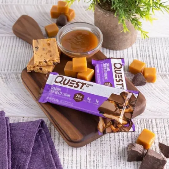 Quest Nutrition Protein Bar - Caramel Chocolate Chunk - 12ct/25.33oz image {6}