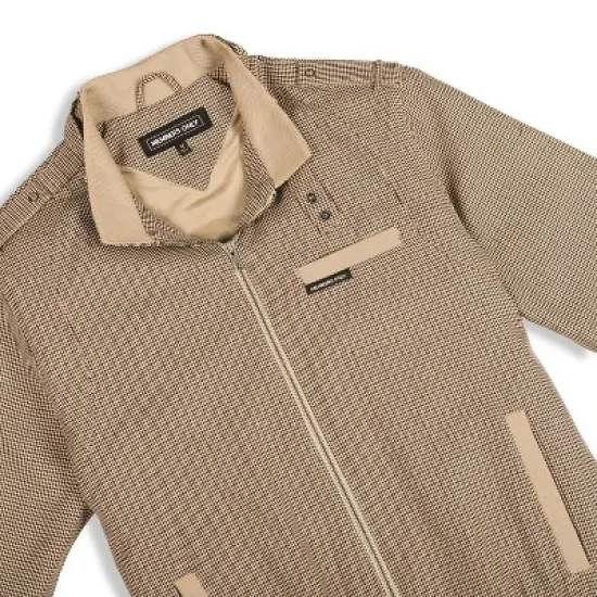 Members Only - Men's Clinton Houndstooth Iconic Racer Jacket image {6}