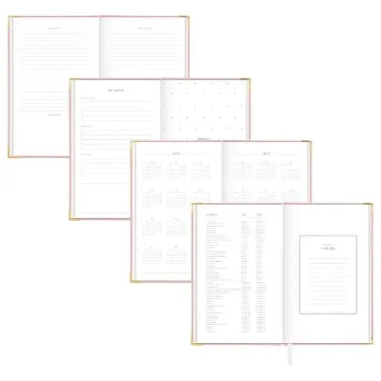 Sugar Paper Essentials 2024 Planner 8.5"x6.5" Casebound Weekly/Monthly Pink image {2}