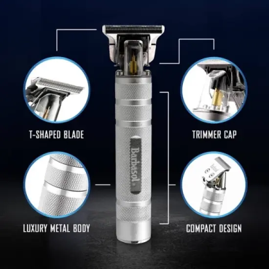 Barbasol Rechargeable Zero-Gapped Hanging T-Blade Trimmer with 3 Guide Combs - 7ct image {3}