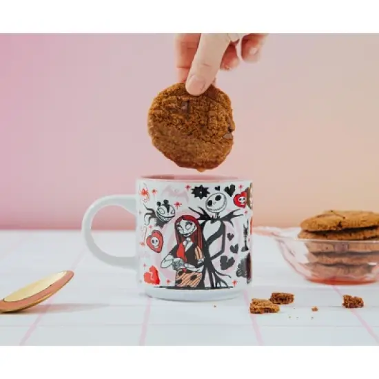 Silver Buffalo Disney The Nightmare Before Christmas Valentine's Town Stackable Ceramic Mug image {4}