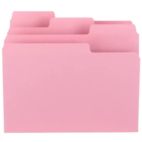 Smead SuperTab File Folder, Oversized 1/3-Cut Tab, Letter Size, Dark Pink, 12 per Pack (11819) image {4}