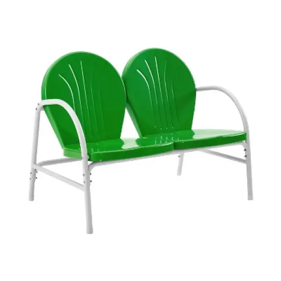 Griffith Outdoor Loveseat - Kelly Green - Crosley image {5}