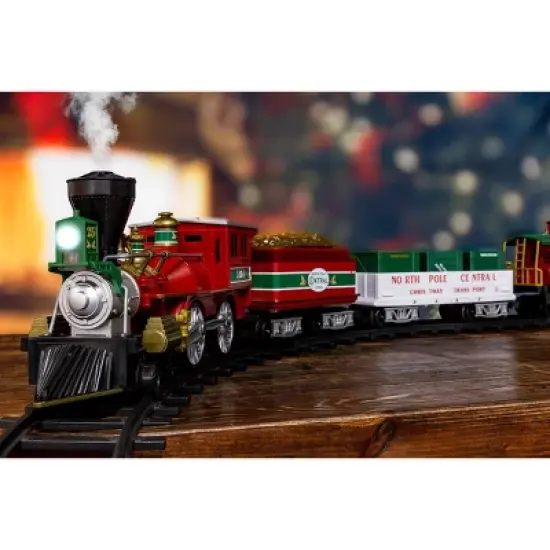 Lionel North Pole Central RTP Set with Bluetooth: Battery Operated Plastic Train Playset, 37 Pieces image {25}