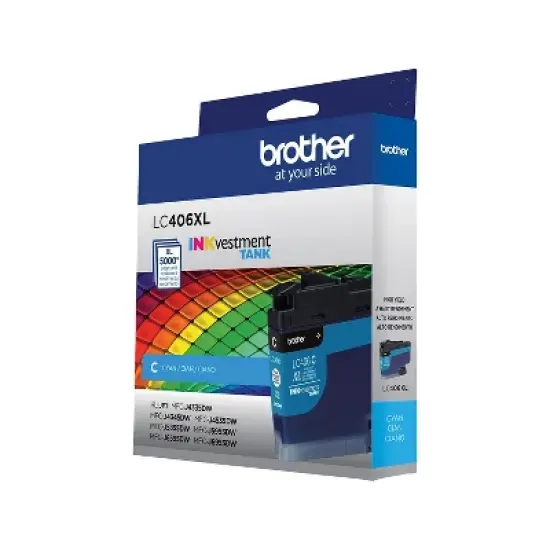 Brother LC406XL Cyan High Yield Ink Cartridge Prints Up to 5 000 Pages (LC406XLCS) image {4}