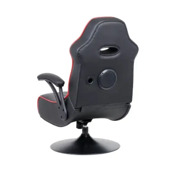 Torque Bluetooth Audio Pedestal Gaming Chair with Subwoofer Black/Red - X Rocker image {7}