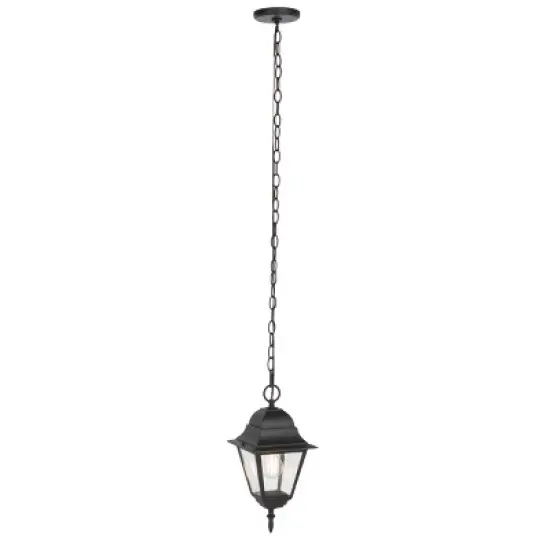 Rhion 7.1" Outdoor Pendant - PLT7027 - Black - Safavieh image {1}