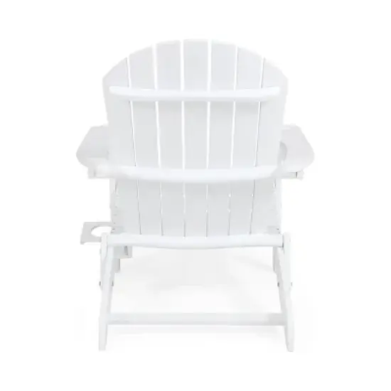 2pk Bellwood Outdoor Acacia Wood Folding Adirondack Chairs White - Christopher Knight Home image {5}