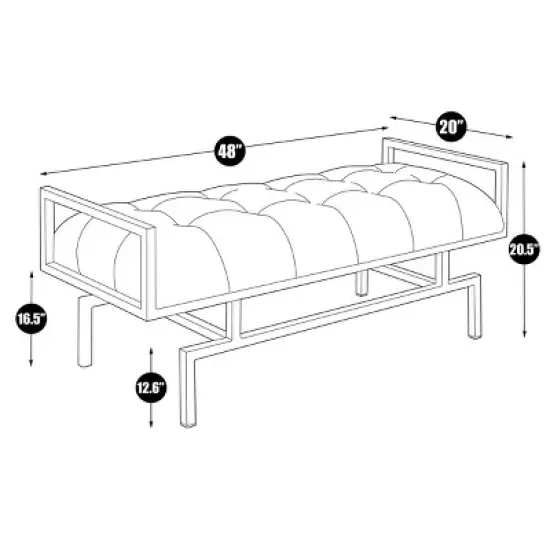 Katharine Bench Gray - Chic Home Design image {1}