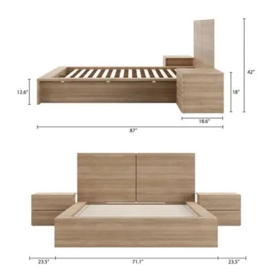 Nexera Queen 4pc James Bedroom Set image {8}
