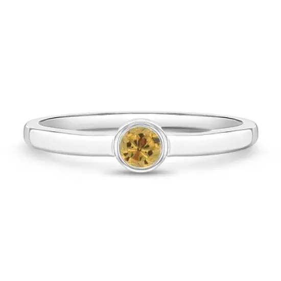 Girl's CZ Birthstone Sterling Silver Ring - In Season Jewelry image {9}