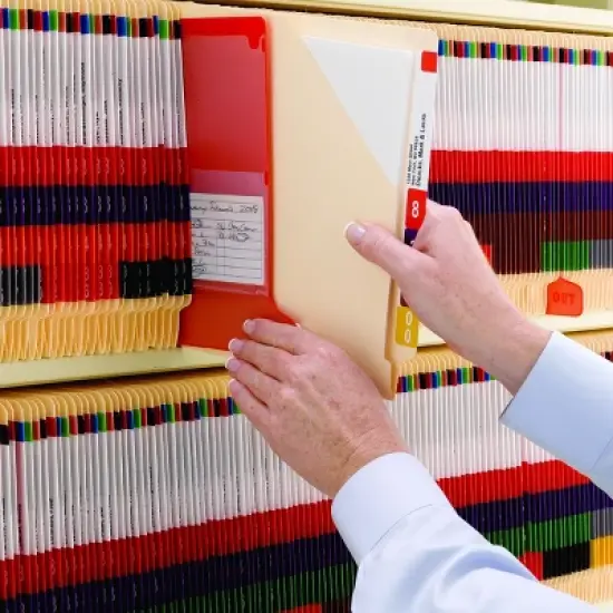 Smead End Tab File Jacket, Shelf-Master  Reinforced Straight-Cut Tab, Letter Size, Manila, 100 per Box (75700) image {4}