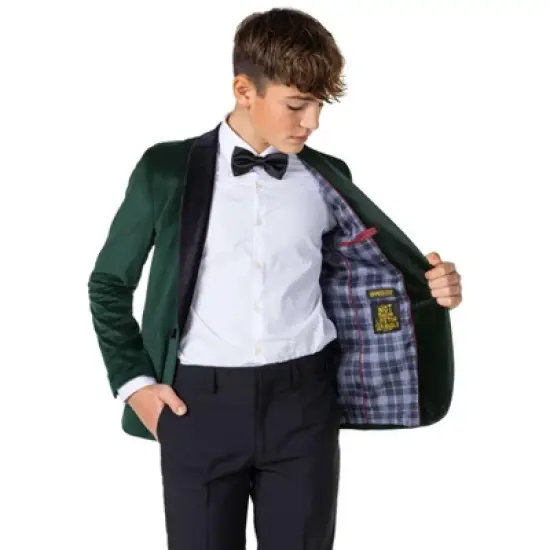 OppoSuits Deluxe Teen Boys Blazer - Dinner Jacket - Rich Green image {2}