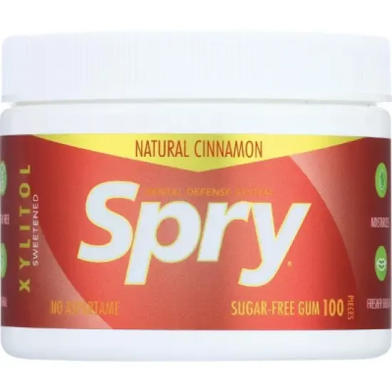 Xlear Spry Sugar-Free Gum - Natural Cinnamon image {2}