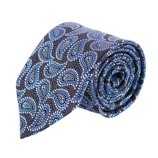 CTM Men's Classic Paisley Tie and Pocket Square image {1}