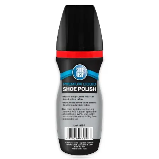 Shoe Gear Premium Liquid Polish Superior Coverage - Black 2.5oz: Shoe Shine Accessory, Liquid Formula image {1}