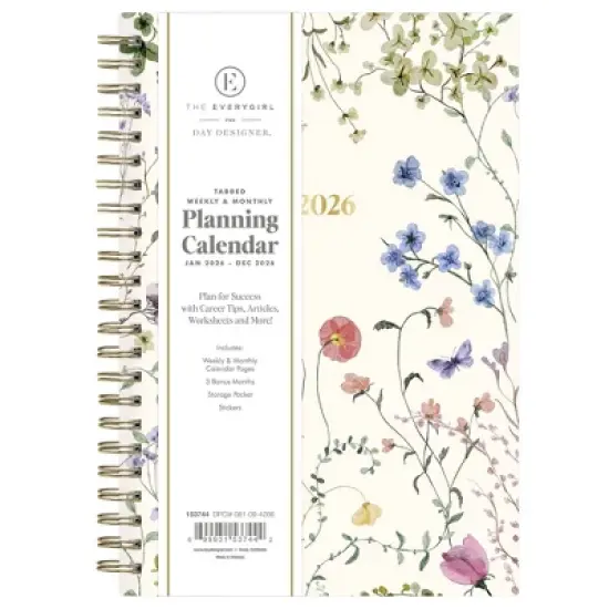 Blue Sky The Everygirl Weekly/Monthly Planning Calendar 5"x8" Poetry Matte Hardcover image {2}