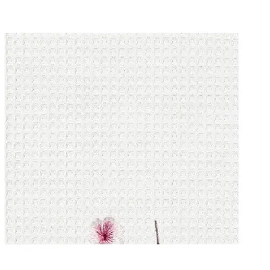 C&F Home Cherry Blossom Pink Floral Waffle Weave Dishtowel image {1}