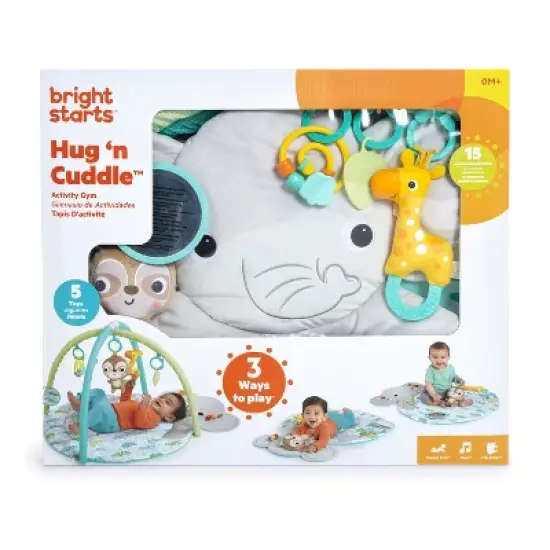 Bright Starts Hug &lsquo;n Cuddle Elephant Activity Gym image {12}