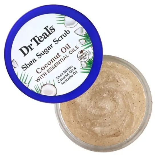 Dr. Teal's Shea Sugar Scrub, Coconut Oil With Essential Oils, 19 oz (538 g) image {2}