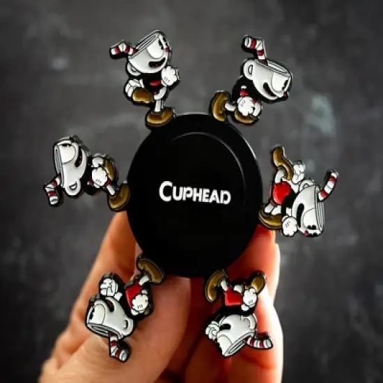 Toynk Cuphead Running 3-Inch Fidget Toy Spinner image {2}