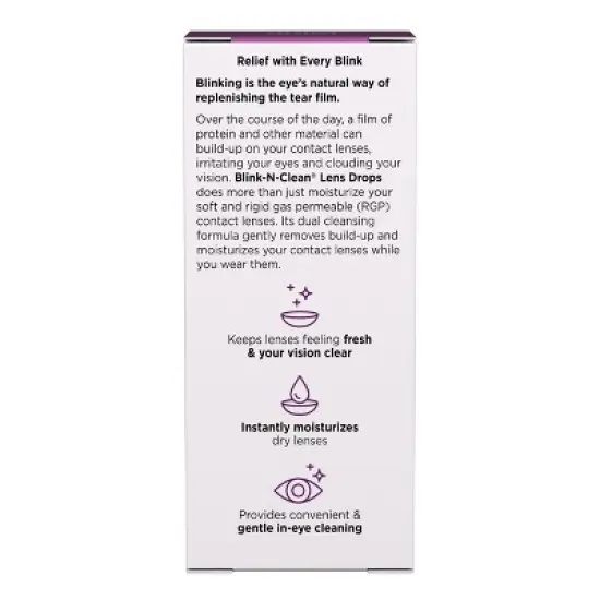 Blink N Clean Daily Use Lens Drops - 0.5oz image {9}