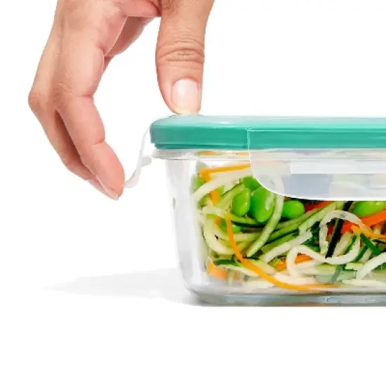 OXO 8pc Smart Seal Rectangle Glass Set image {3}