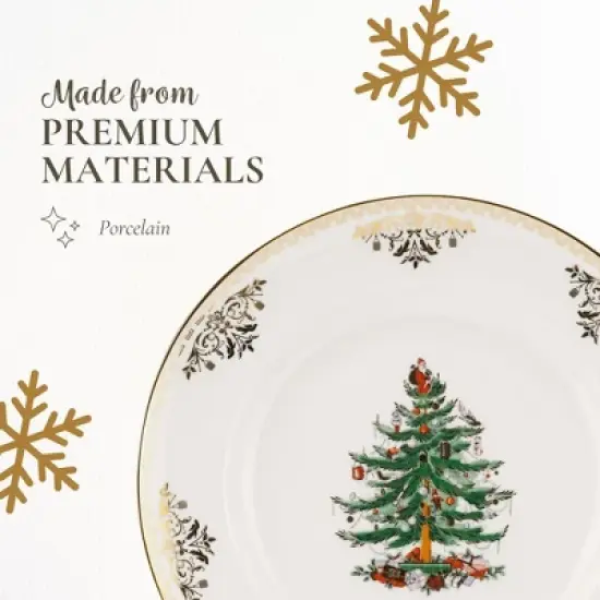 Spode Christmas Tree Gold Collection Dinner Plates, Set of 4 image {3}