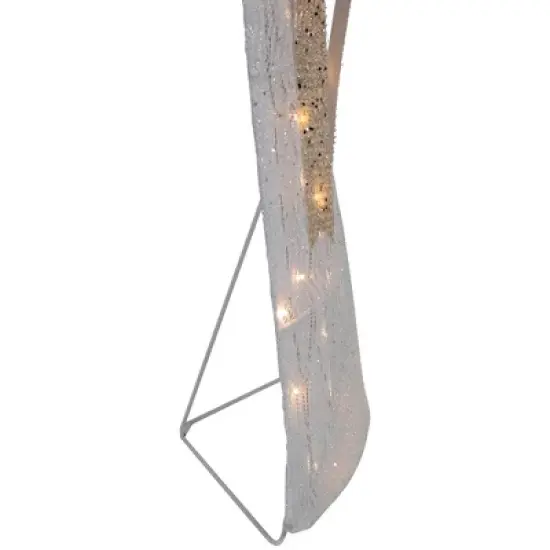 Northlight 49.25" LED Lighted White and Gold Angel Christmas Decoration image {4}