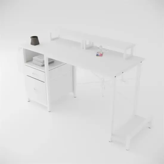 XINGHANZHENXUAN Multifunctional Computer Desk, Adjustable Home Office Gaming Table image {12}