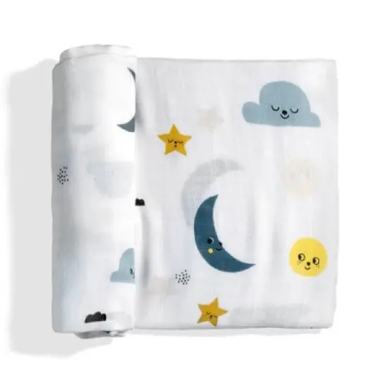 Rookie Humans Moon & Stars viscose from bamboo swaddle image {6}